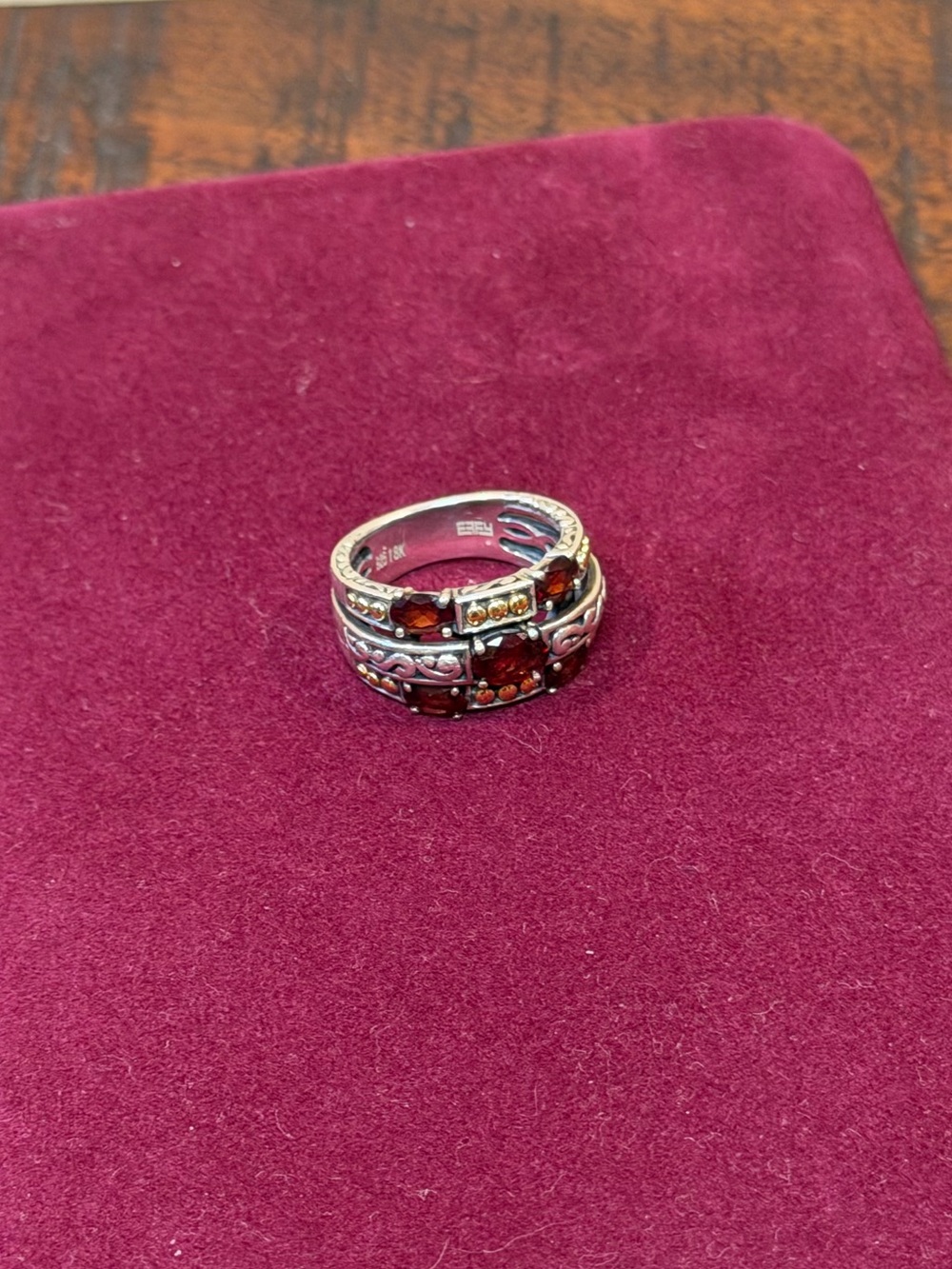 EFFY Rhodolite Garnet Ring